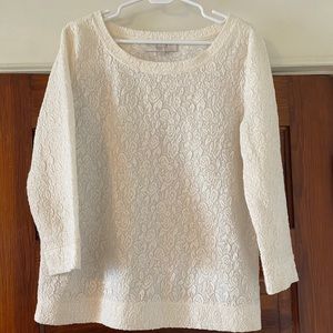 Lacy white top